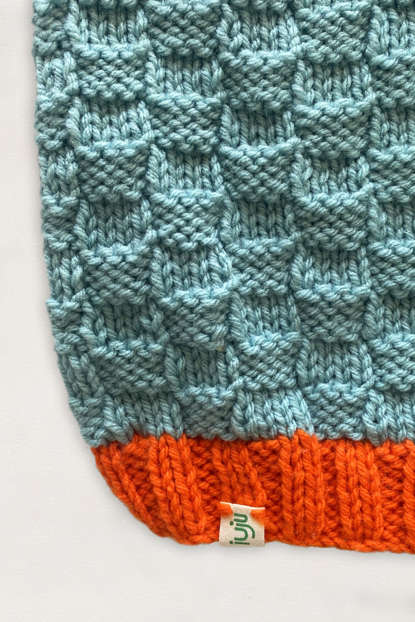 Hand Knitted Vest Acqua - Size 2 years