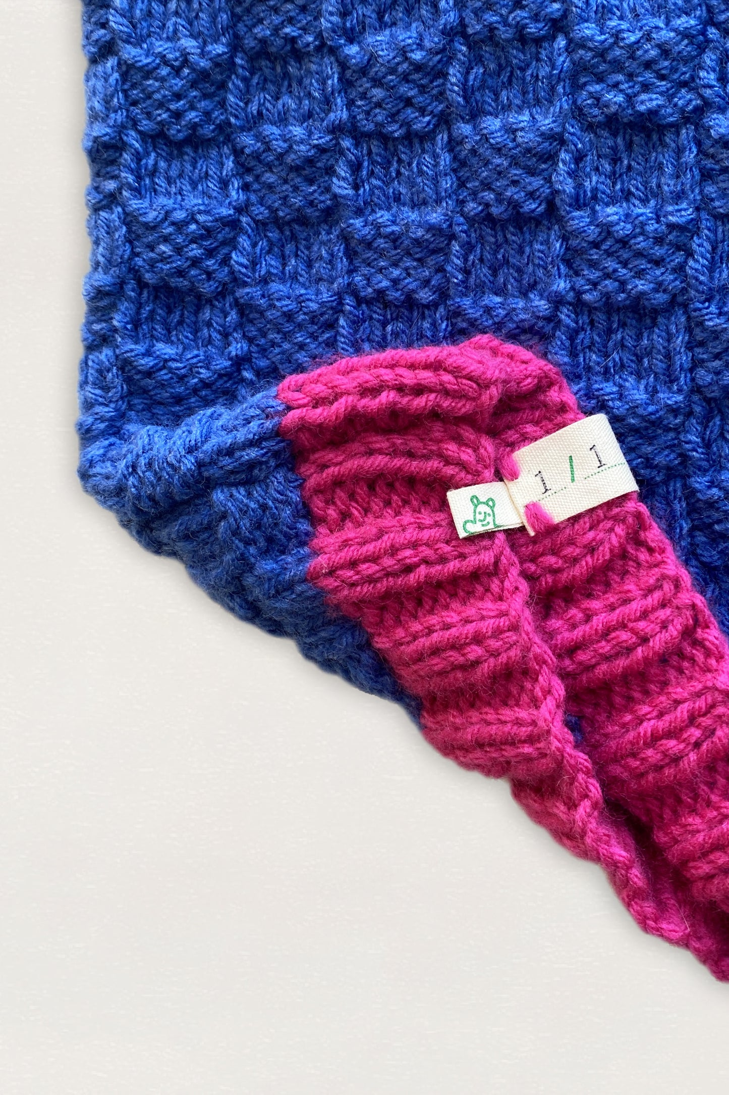 Hand Knitted Vest Blue & Acqua - Size 2 years
