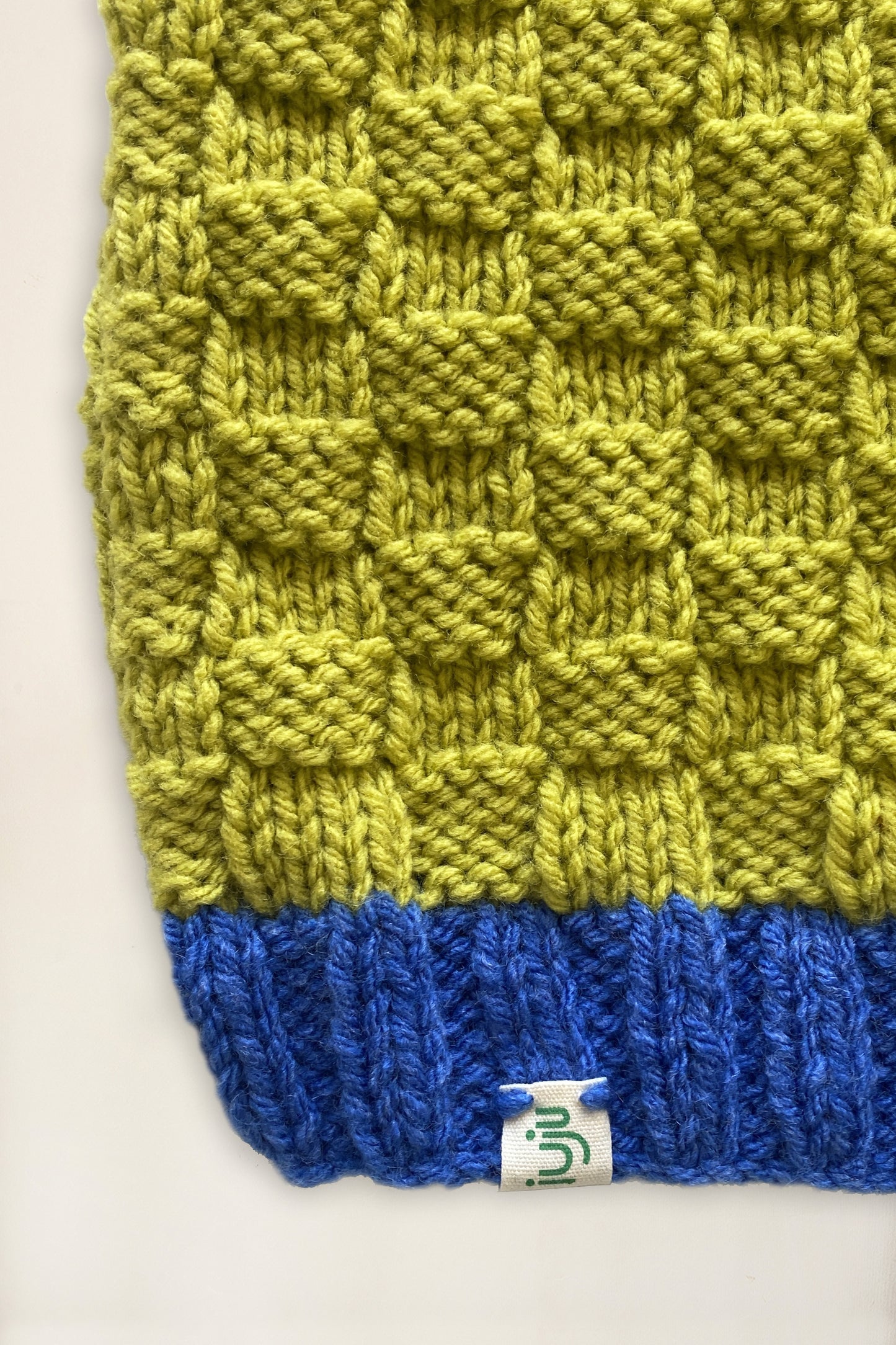 Hand Knitted Vest Avocado - Size 2, size 3