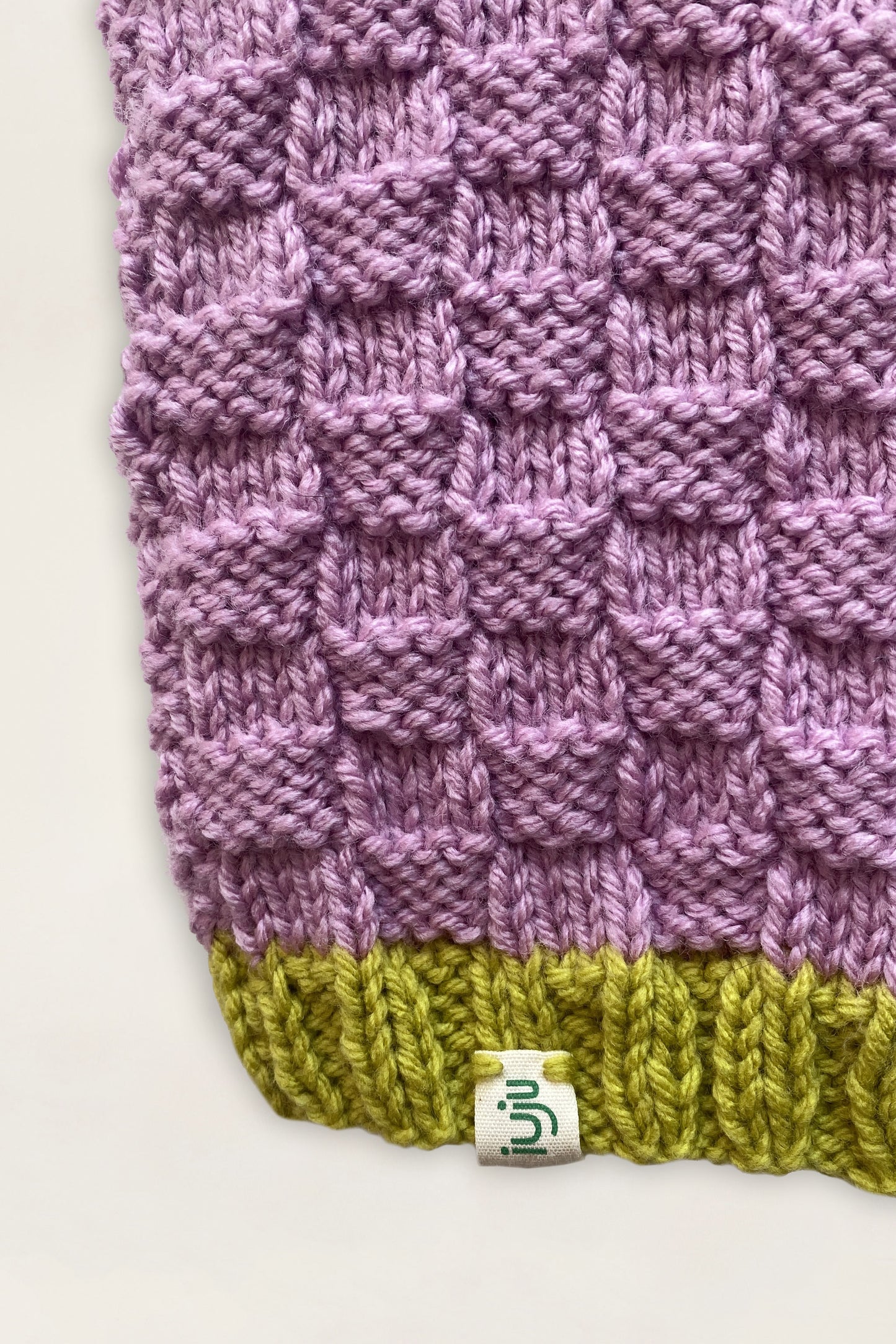 Hand Knitted Vest Lilac