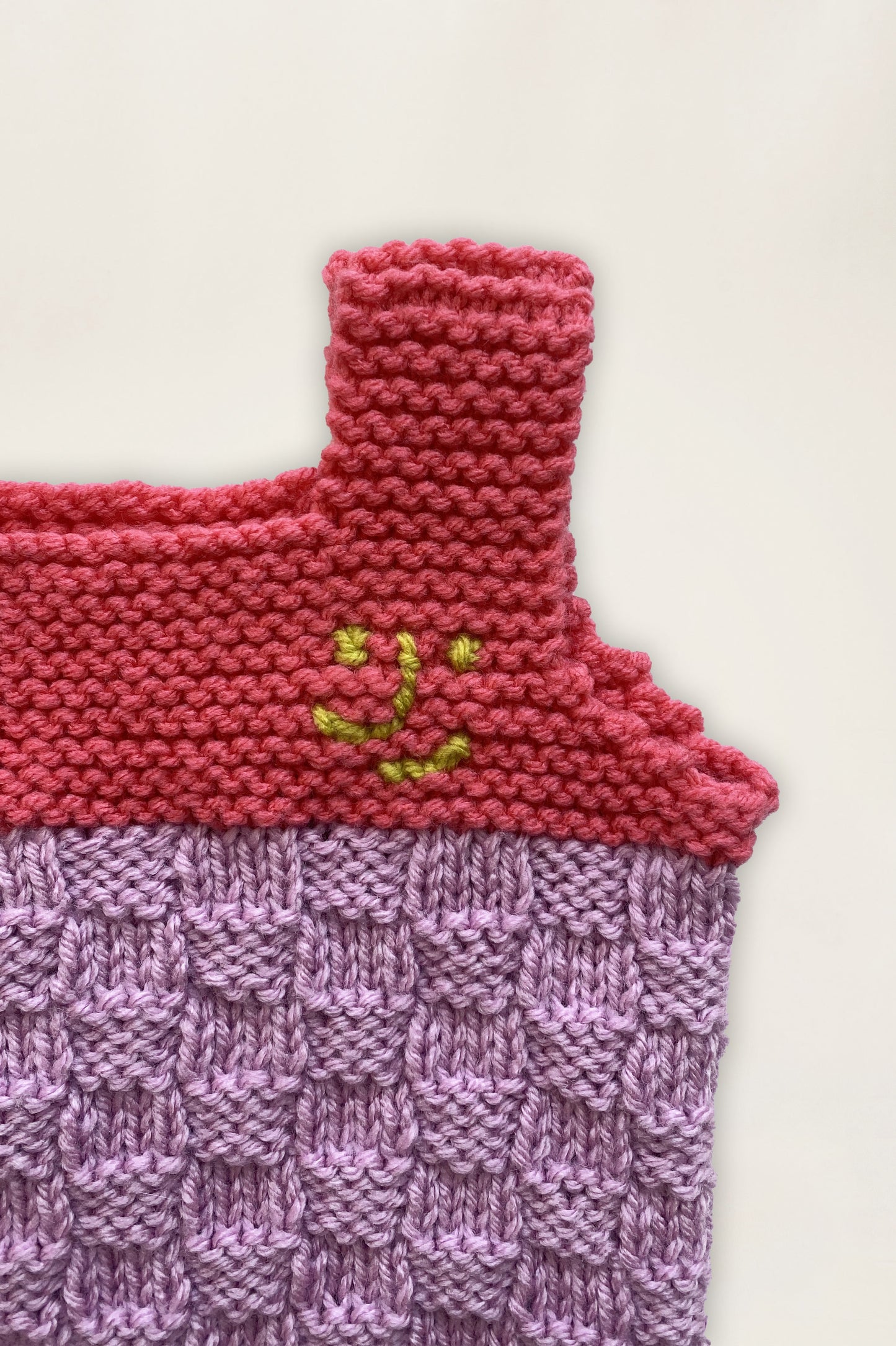 Hand Knitted Vest Lilac