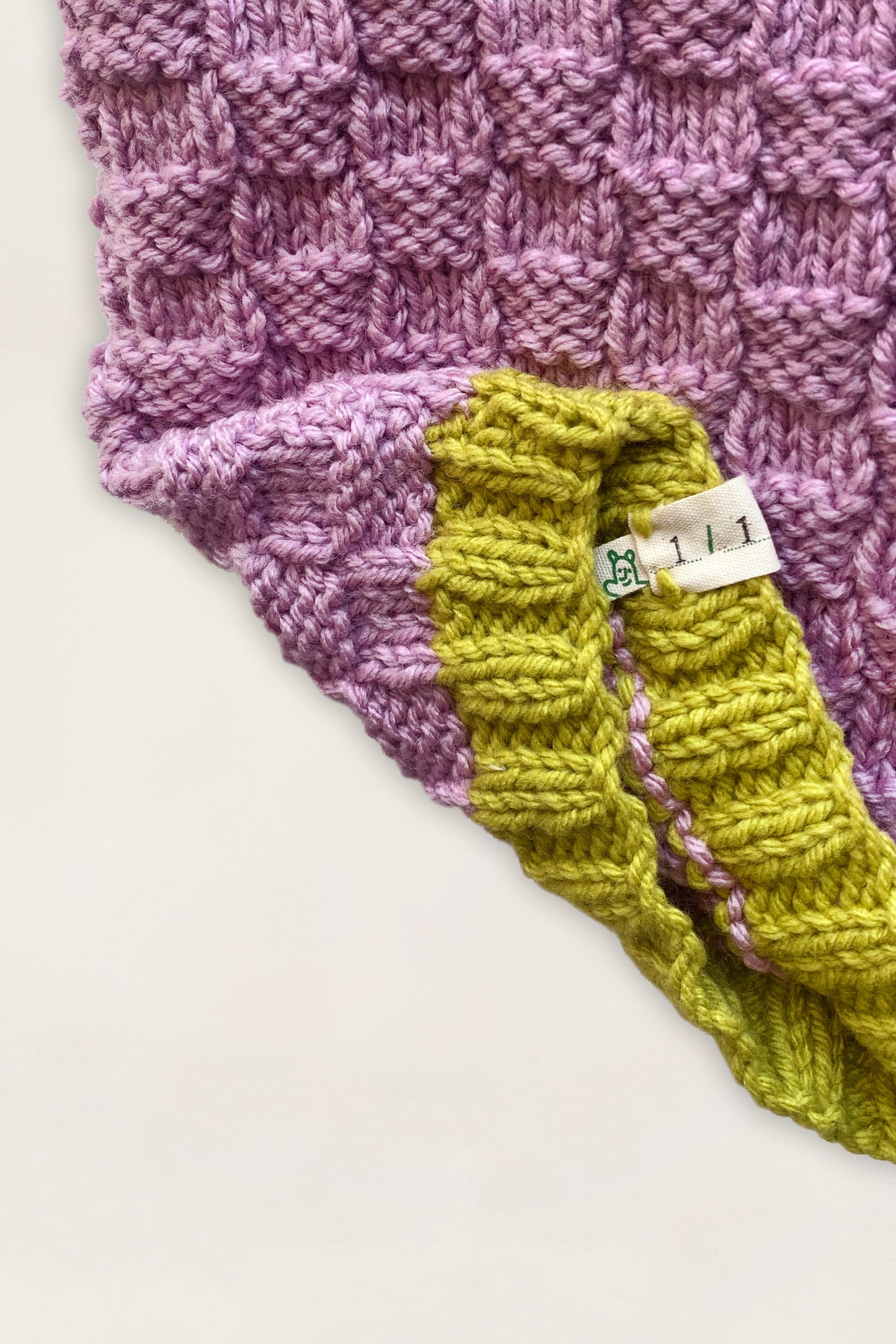 Hand Knitted Vest Lilac
