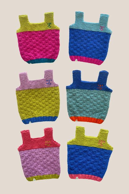 Hand Knitted Vest MADE TO ORDER